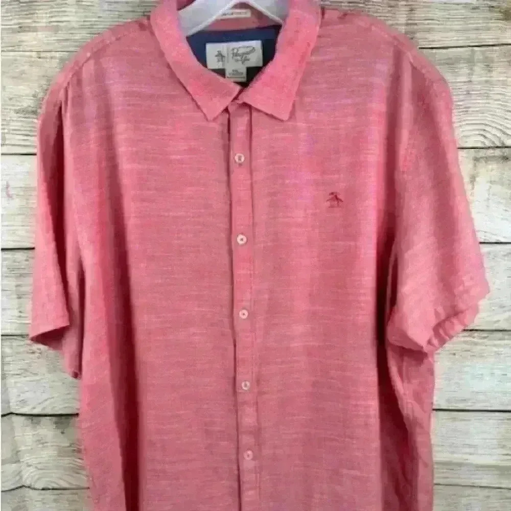 Original Penguin Mens Button Down Short Sleeve Shirt size XXL